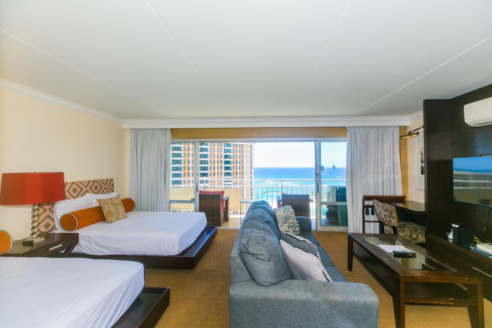 Ilikai Tower One Bedroom Lagoon View Waikiki Condos With Lanai & Free Wifi Honolulu Cameră foto
