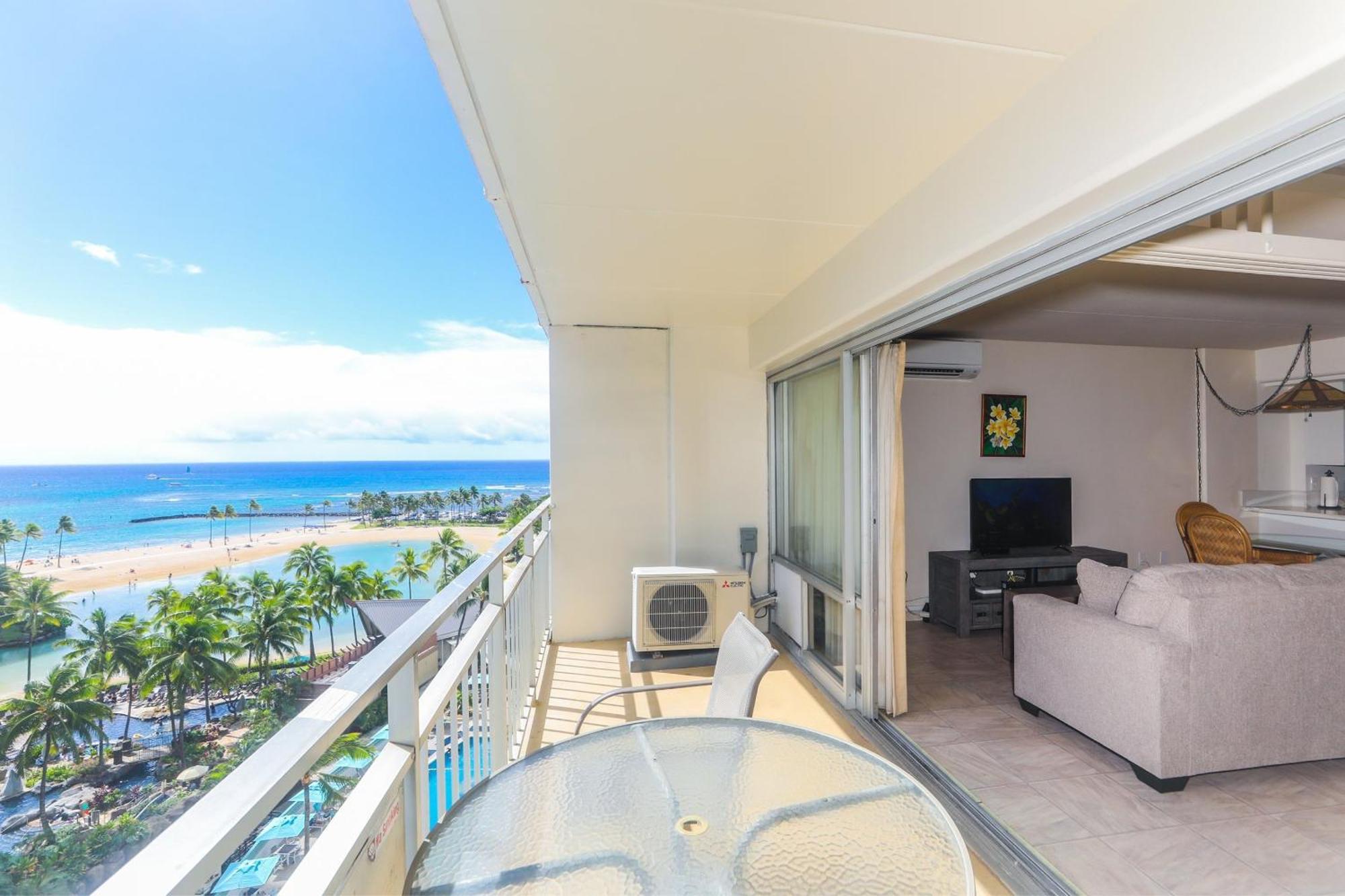 Ilikai Tower One Bedroom Lagoon View Waikiki Condos With Lanai & Free Wifi Honolulu Cameră foto